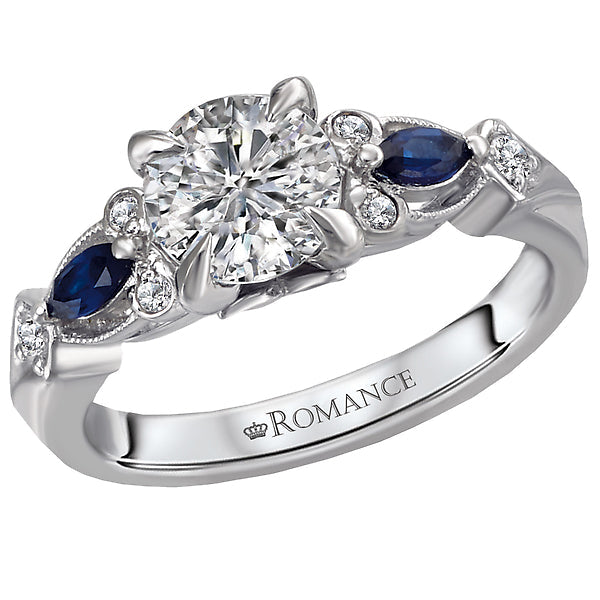 Round Classic Semi-Mount Diamond Ring