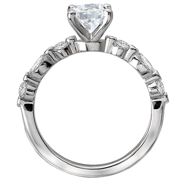 Oval Classic Semi-Mount Diamond Ring