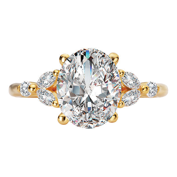 Oval Classic Semi-Mount Engagement Ring