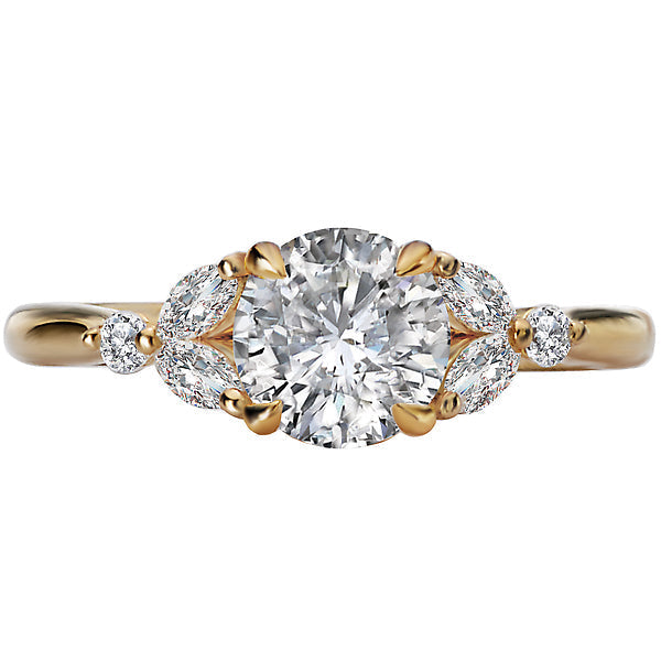 Round Diamond Semi-Mount Engagement Ring