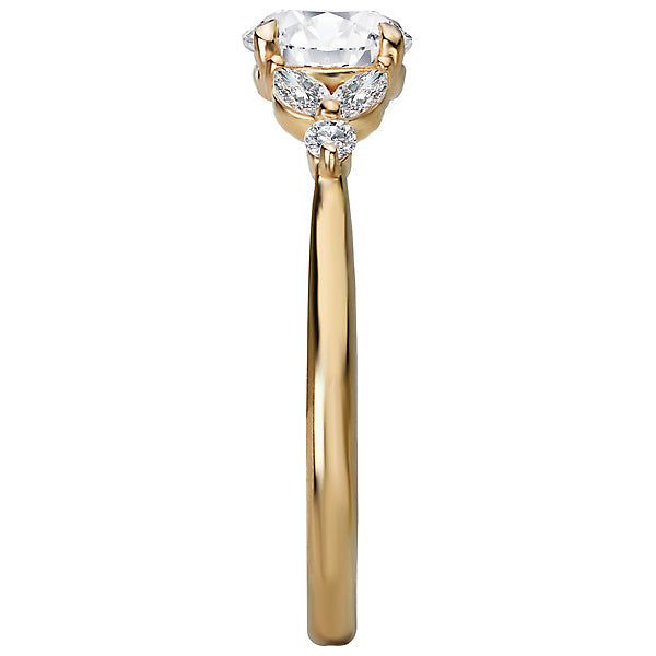 Round Diamond Semi-Mount Engagement Ring