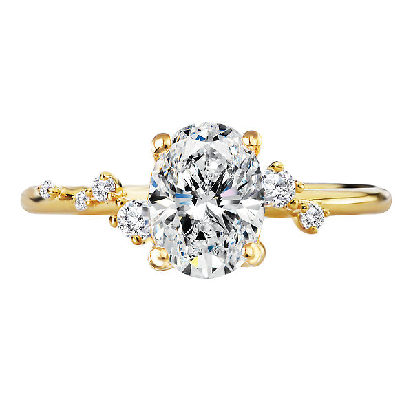 Oval Diamond Semi-Mount Engagement Ring