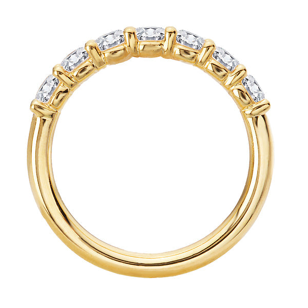 Round Diamond Wedding Band