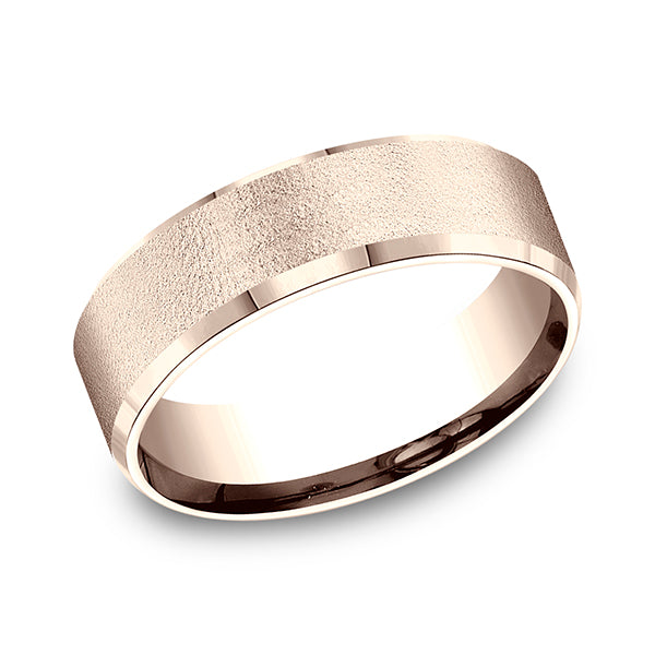 14K Rose Gold Men's Wedding Band - CF673331