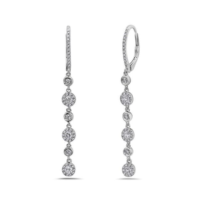 14K White Gold Earrings