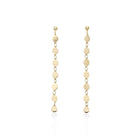Polished Single Strand Drop Pebble Earring with Push Back Clasp