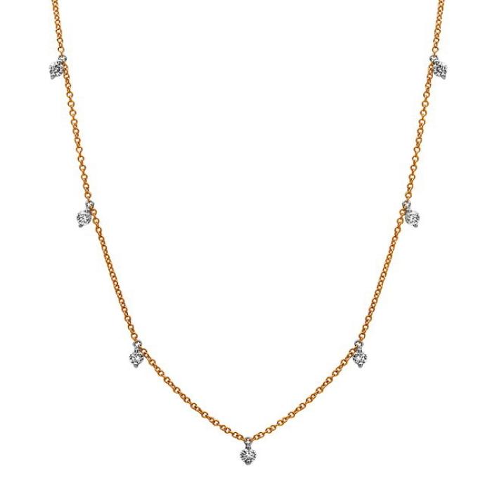 14K Yellow & White Gold Necklace