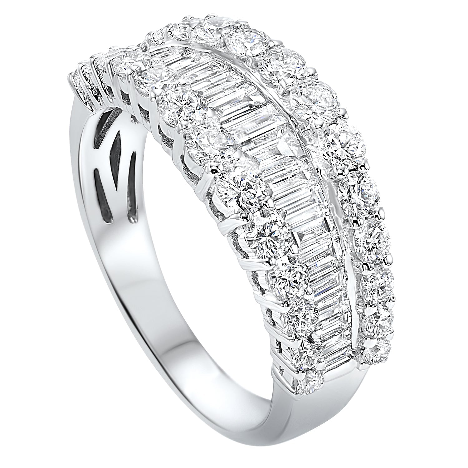 baguette cut diamond ring