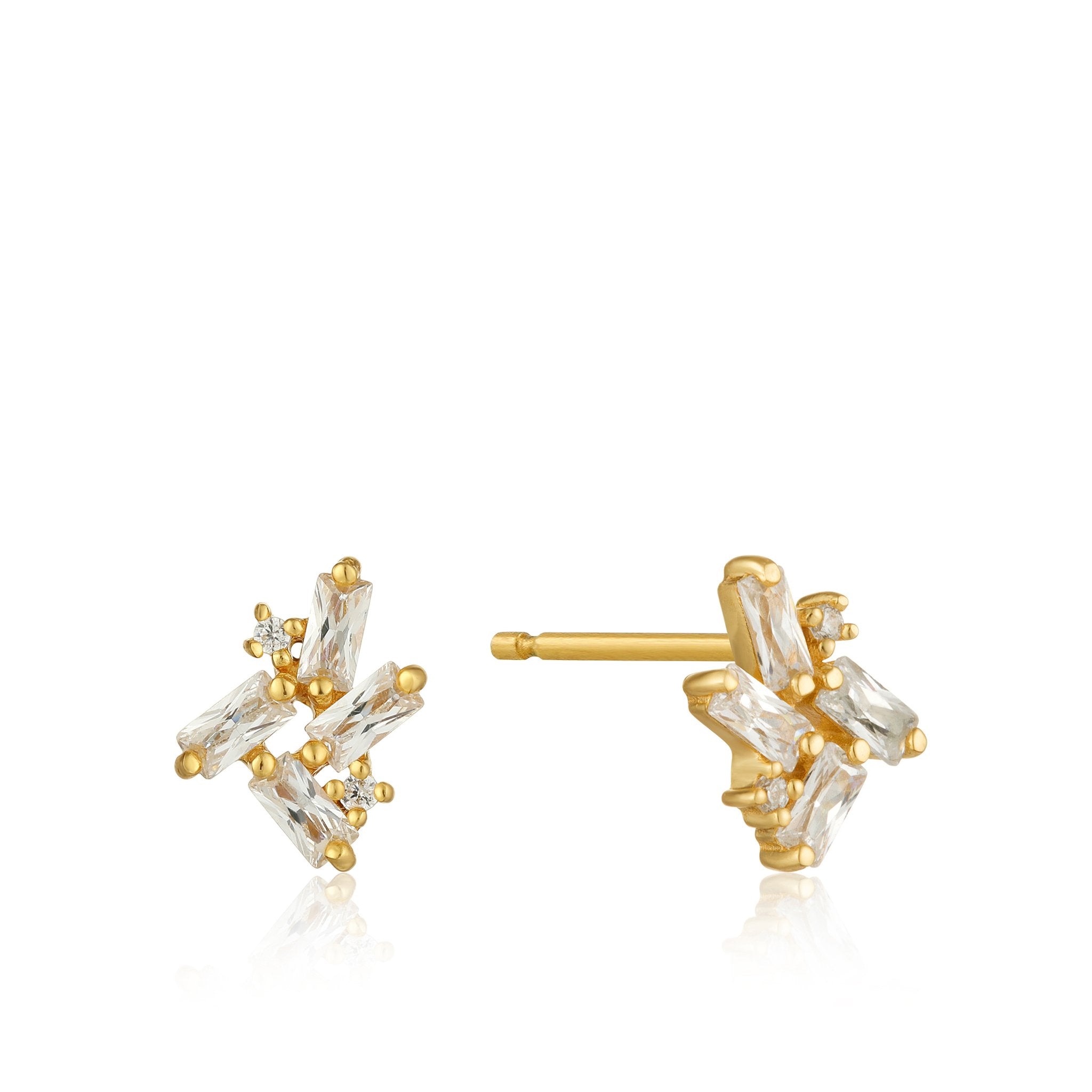 cluster stud earrings