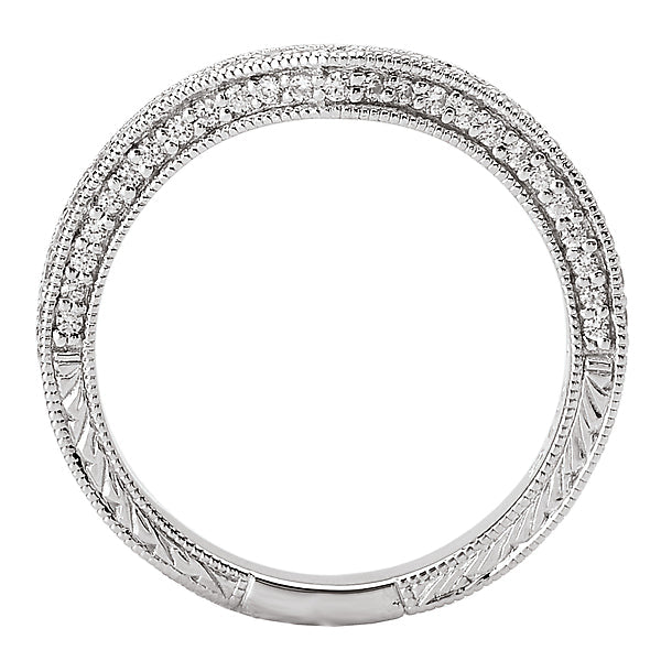 Round Curved Wedding Band