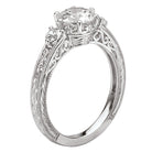 Round Vintage Semi-Mount Diamond Ring