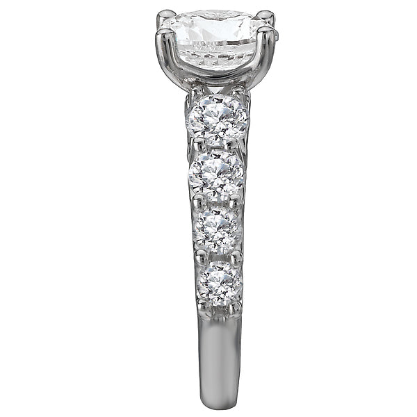 Round Classic Semi-Mount Diamond Ring