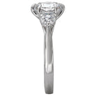 Round 3 Stone Semi-Mount Diamond Ring