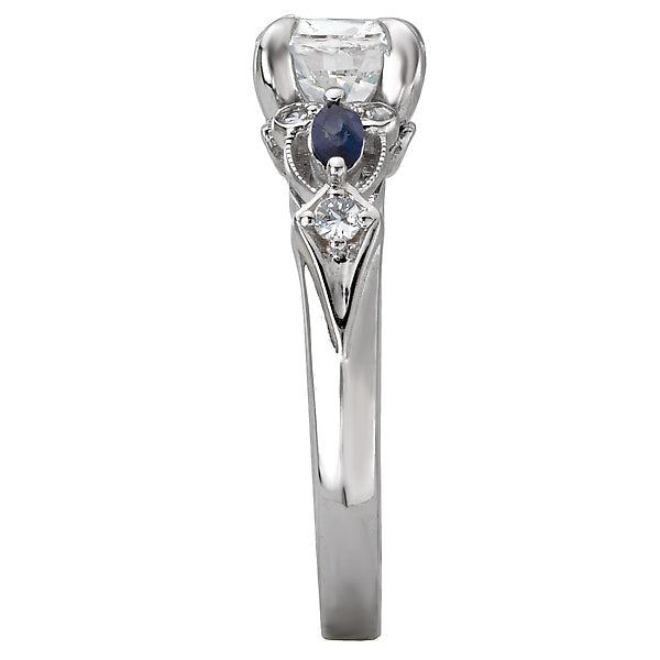 Round Classic Semi-Mount Diamond Ring