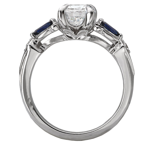Round Classic Semi-Mount Diamond Ring
