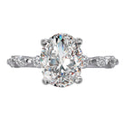 Oval Semi-Mount Diamond Engagement Ring
