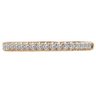 Round Diamond Straight Front Wedding Band