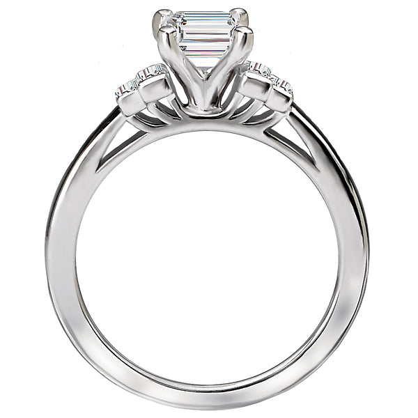 Emerald Classic Semi-Mount Diamond Ring