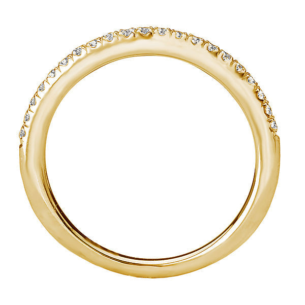 Round Diamond Wedding Band