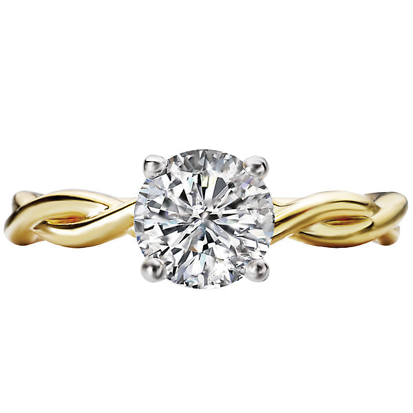 Round Halo Diamond Engagement Ring