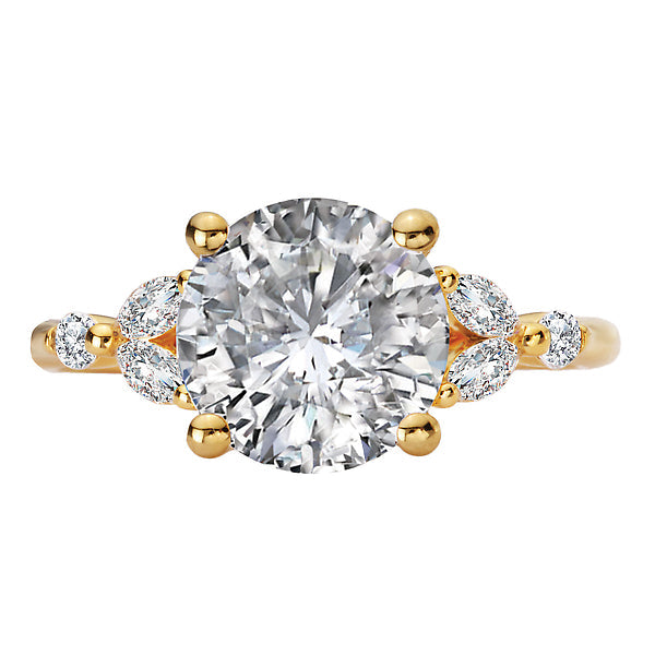 Round Diamond Semi-Mount Engagement Ring
