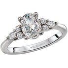 Oval Diamond Semi-Mount Engagement Ring