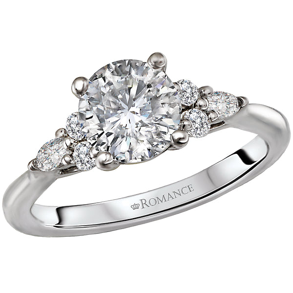 Round Diamond Semi-Mount Engagement Ring
