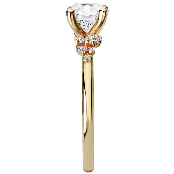 Round Diamond Semi-Mount Engagement Ring