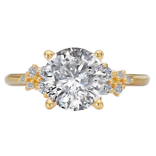 Round Semi-Mount Diamond Engagement Ring