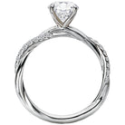 Round Semi-Mount Diamond Engagement Ring