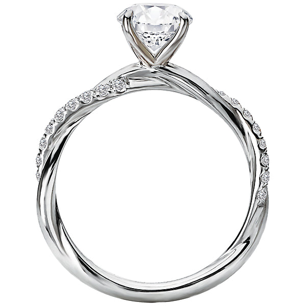 Round Semi-Mount Diamond Engagement Ring