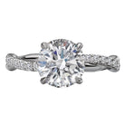 Round Semi-Mount Diamond Engagement Ring