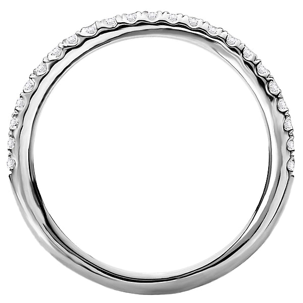 Round Diamond Wedding Band