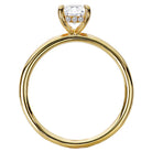 Emerald Diamond Hidden Halo Engagement Ring