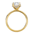 Oval Diamond Hidden Halo Engagement Ring