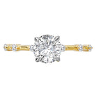 Round Semi-Mount Diamond Engagement Ring