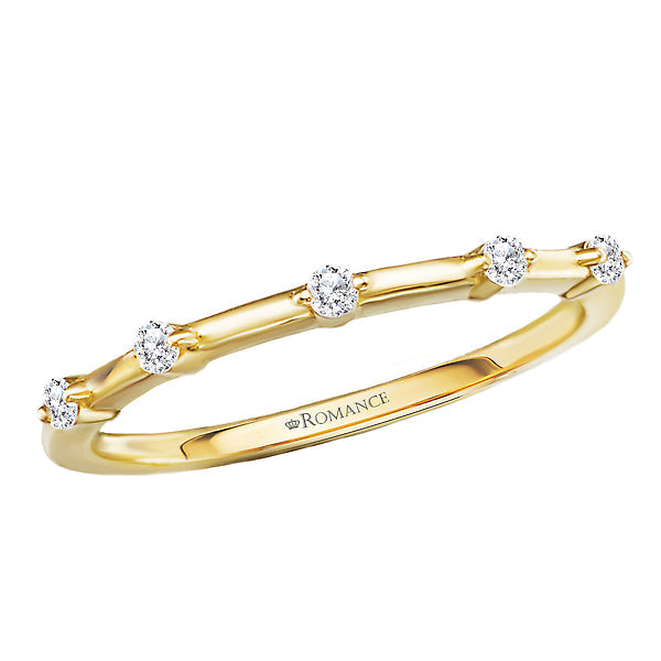 Round Diamond Wedding Band