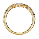 Pear 14kt Yellow Gold Diamond Wedding Band