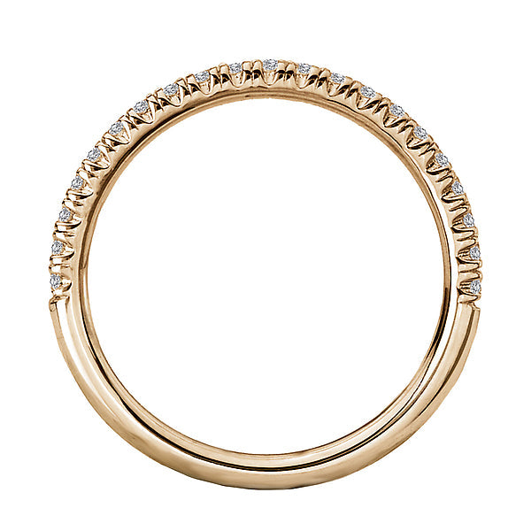 Round Diamond Wedding Band