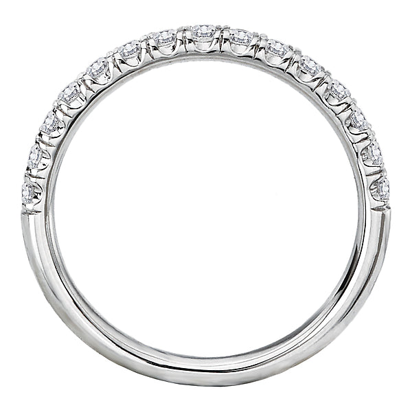 Round Diamond Wedding Band