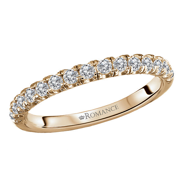 Round Diamond Wedding Band