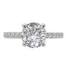 Round Diamond Semi-Mount Engagement Ring