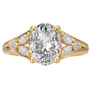 Oval Split Shank Semi-Mount Diamond Engagement Ring