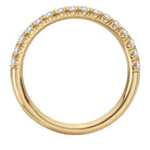 Round Straight Diamond Wedding Band