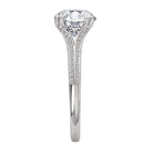 Round Split Shank Semi-Mount Diamond Engagement Ring