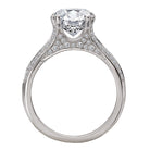 Round Split Shank Semi-Mount Diamond Engagement Ring