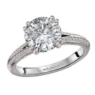 Round Split Shank Semi-Mount Diamond Engagement Ring