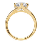 Oval Semi-Mount Diamond Halo Engagement Ring