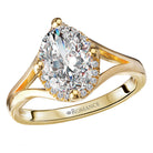 Oval Semi-Mount Diamond Halo Engagement Ring
