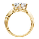 Oval Hidden Halo Semi-Mount Diamond Engagement Ring